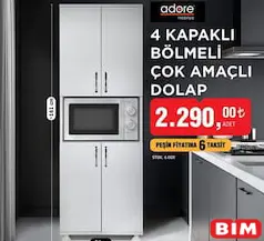 ADORE MOBİLYA 4 KAPAKLI BÖLMELİ ÇOK AMAÇLI DOLAP ADORE MOBİLYA 4 KAPAKLI BÖLMELİ ÇOK AMAÇLI DOLAP